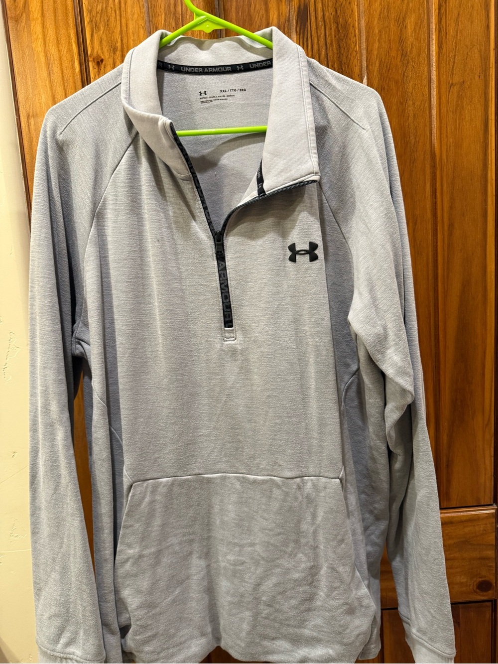 Under Armour Light Gray Quarter-Zip Performance Pullover